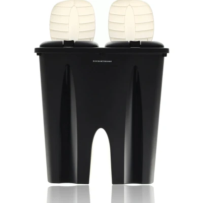 Afbeelding van Afvalemmer met Deksel 50liter Afvalscheiding prullenbak Afvalbak (2x 25L) Zwart