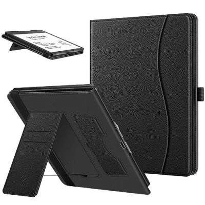 Afbeelding van Fintie Hoes voor Kindle Scribe (10,2 inch, 2022) Kickstand beschermhoes met kaartenvak pennenhouder en Auto Sleep/Wake (de eerste schrijffunctie), zwart