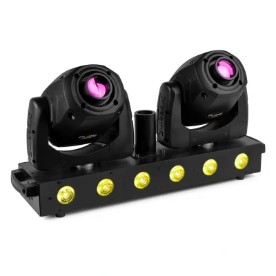 Afbeelding van BeamZ Fuze Twin spot moving head bar 75W duo heads + 15W RGBW