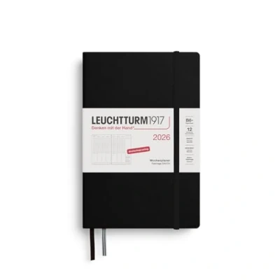 Afbeelding van LEUCHTTURM1917 372584 Weekplanner Paperback (B6+) 2026, 12 maanden, zwart, Duits