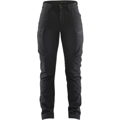 Afbeelding van Blaklader 7177 2513 Dames softshell service winterwerkbroek Zwart