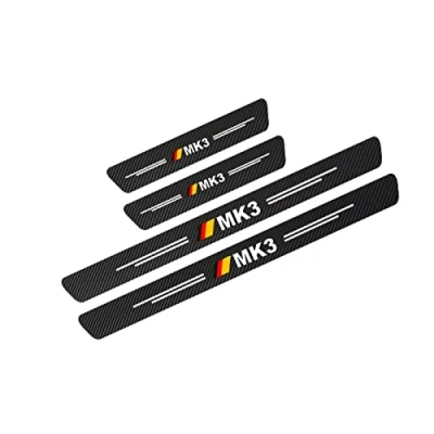 Afbeelding van 4 Stuks Auto Protector Instaplijsten Stickers Compatibel Met Volkswagen Vw Golf MK1 MK2 MK3 MK4 MK5 MK6 MK7 MK8 accessoires (Color : MK3)