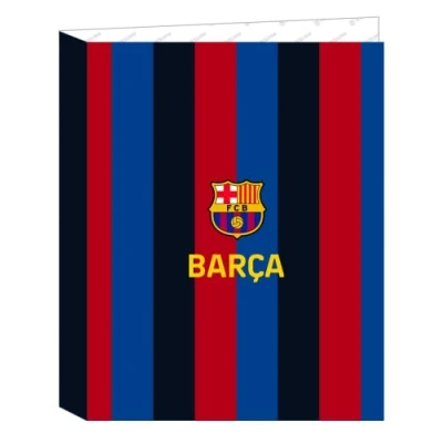 Afbeelding van Ringmap F.C. Barcelona Kastanjebruin Marineblauw A4 (26.5 x 33 4 cm)