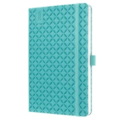 Afbeelding van Sigel weekagenda Flair 2026 formaat A5 Aqua Green hardcover SI J6103