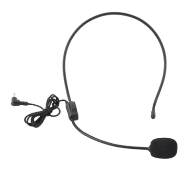 Afbeelding van Yunir Head mounted Microfoon, Mini 3.5mm Bedrade Microfooncondensator MIC voor Stadiumprestaties, Toont, Zingen met Dansen, Onderwijs, enz.
