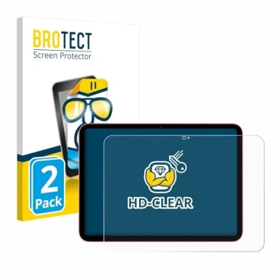 Afbeelding van BROTECT Screenprotector voor Apple iPad 10.9&quot; 2022 (10. Gen.) Folie Beschermfolie transparant (2 Stuks)