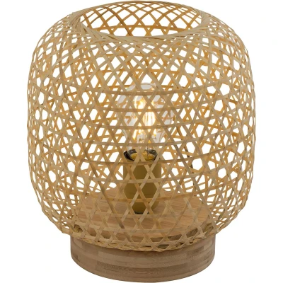 Afbeelding van Globo tafellamp Mirena naturel bamboe 23,5 cm E27 fitting 15367T