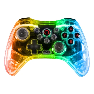 Afbeelding van Konix Draadloze controller, Crystal Nintendo Switch, OLED schakelaar, pc, autonomie 10 uur, Bluetooth 5.0 EDR, vibratiefunctie, instelbare RGB LED verlichting