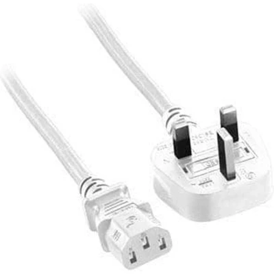 Afbeelding van Microconnect PE090420W electriciteitssnoer Wit 2 m Netstekker type G C13 stekker