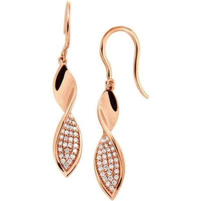 Afbeelding van Roségoud Oorhangers diamant 0.24ct (2x0.12ct) H SI 4400642