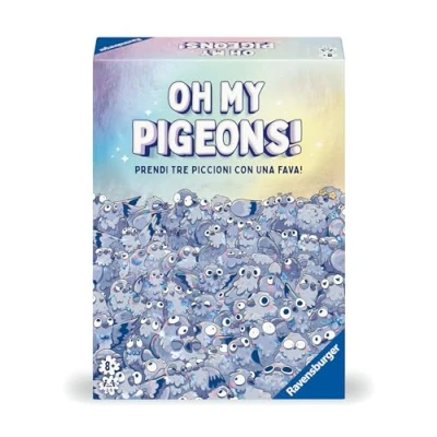 Afbeelding van Ravensburger Oh my Pigeons!, kaartspel voor het hele gezin, 2 5 spelers, cadeau idee jongens en kinderen vanaf 8 jaar, Italiaanse editie