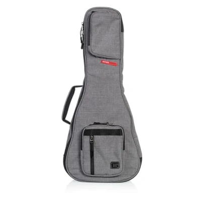 Afbeelding van Gator Cases Transit Series Tenor Ukulele Gig Bag; Grijs Buitenkant (GT UKE TEN GRY)