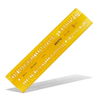 Afbeelding van Aristo Ar 5301/5 Lettersjabloon 5Mm H Profiel Schriftvorm B Recht