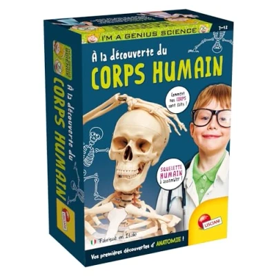 Afbeelding van Lisciani I&#039;m A Genius Ontdekking van het menselijk lichaam voor kinderen vanaf 7 jaar Wetenschappelijke experimentenset Anatomie leren met plezier educatief spel Made in Italy
