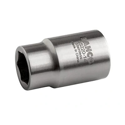 Afbeelding van Bahco Dop 1/2&quot; zeskant roestvaststaal 14 mm SS220