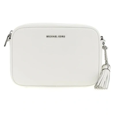 Afbeelding van Michael Kors JET Camera Schoudertas, Dames, Maat: One Size, Optic white