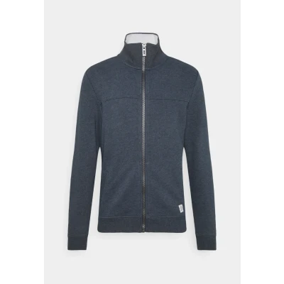 Afbeelding van TOM Tailor WITH Cutline Sweater met rits, Heren, Maat: Small, Sky captain blue
