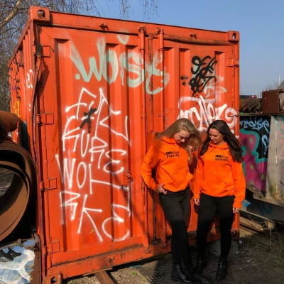 Afbeelding van Hoodie set Koningsdag Oranje hoodies Maat XL Drinking Buddies