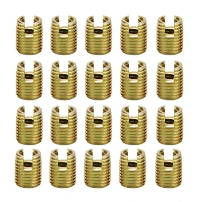 Afbeelding van Schroefdraadinzetstukken, Akozon 20 stuks 302 Koolstofstaal Zelftappende schroefdraad Inzet Schroef Reparatieset (intern M12* 1,75 Extern M16*1,5: 22mm)