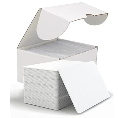 Afbeelding van SANPOPO NTAG215 NFC kaarten, NTAG215, herbeschrijfbaar, kaart, 215, wit, etiketten, chip, compatibel met TagMo en Amiibo voor alle compatibele smartphones apparaten, 100 stuks