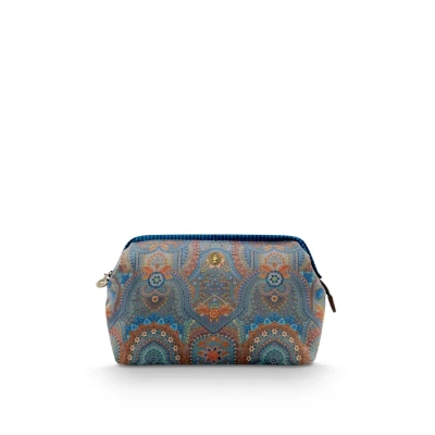 Afbeelding van Pip Studio Cooper Make up Tasje Dames Toilettas Jabali Blauw 30x13.8x20.7cm