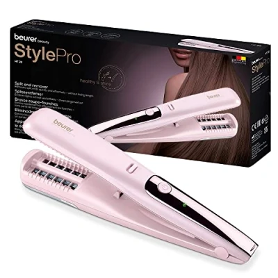 Afbeelding van Beurer HT 22 Split Ender Haarpunten trimmer Draadloos gebruik LED display Incl. USB oplaadkabel &amp; borstel 3 Jaar garantie Roze