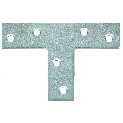 Afbeelding van Alberts 847708 Verbindingsplaat T vorm sendzimir verzinkt 70 x 50 16 mm set van