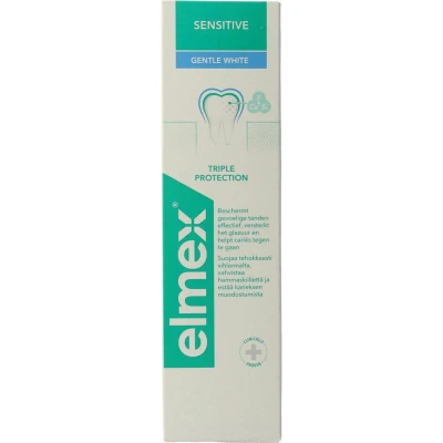 Afbeelding van Elmex Tandpasta sensitive gentle white 75 milliliter