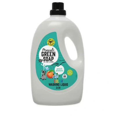 Afbeelding van Marcel&#039;s Green Soap Vloeibaar Wasmiddel Perzik &amp; Jasmijn 30 Wasbeurten 3 liter