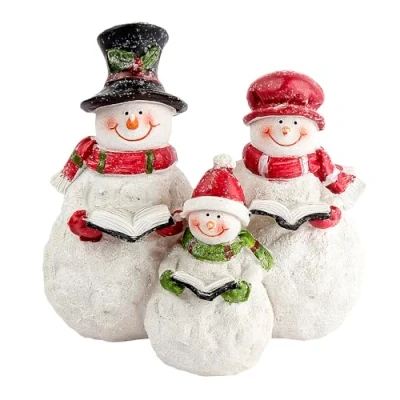 Afbeelding van Ideen mit Herz Decoratief figuur, sneeuwpopfamilie, 13 cm x 14 10