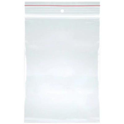 Afbeelding van OFFICER PRODUCTS Zip zak met druksluiting 17 x 23 cm / 100 stuks (1 stuk) transparant glashelder/druksluitzak Set/ritszak/polyzak/van vaste LDPE folie geschikt voor levensmiddelen