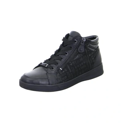 Afbeelding van ara Romst Sneakers hoog, Dames, Maat: 42, Schwarz Leer