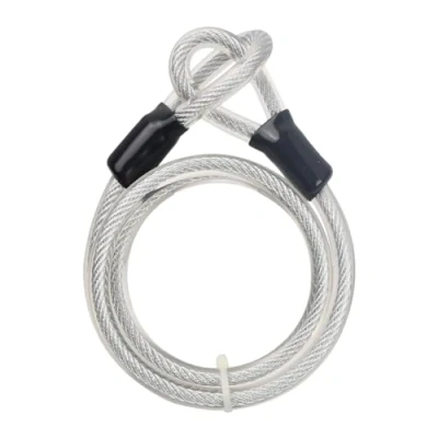 Afbeelding van Wisebom Fiets Beveiliging Kabel Slot, 12MMX1.2M Braid Staal Draad Touw Veiligheid Met Oogjes Lock voor