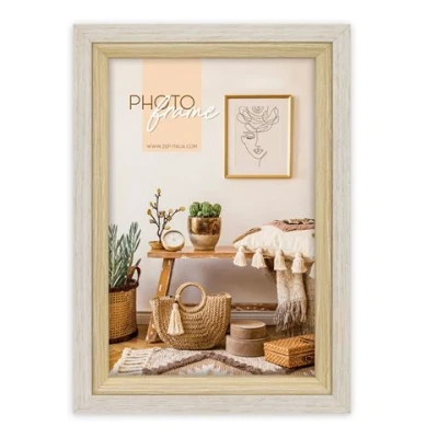 Afbeelding van ZEP Houten Fotolijst Zara C in bruin / creme voor foto 10x15 cm VZ646C