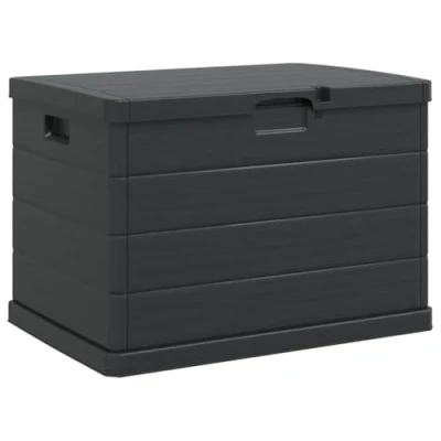 Afbeelding van vidaXL Tuin Opbergkist Antraciet Kunststof 77.5 x 54.5 53 cm