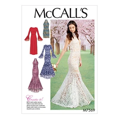 Afbeelding van Mccall&#039;s Patterns 7569 A5, Misses Jurken, Maten 6 14, Weefsel, Multi Colour, 17 x 0,5 0,07 cm