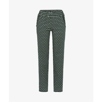 Afbeelding van Bloomy Pyjamabroek Bloemetjes Groen/dessin 46