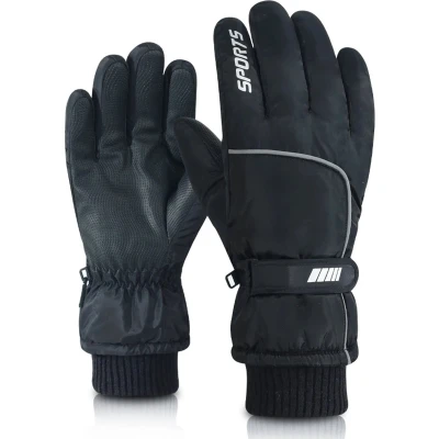 Afbeelding van Professionele Winter Skihandschoenen voor Heren en Dames One Size Warme, Waterdichte Sneeuwhandschoenen met Touchscreen Ideaal Skiën Snowboarden