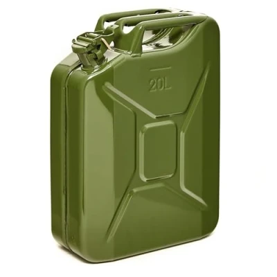 Afbeelding van BW© Brandstofjerrycan, metaal, jerrycan, 20 liter, olijfgroen, RAL 6003, TÜV getest en VN goedkeuring, Made in Europe