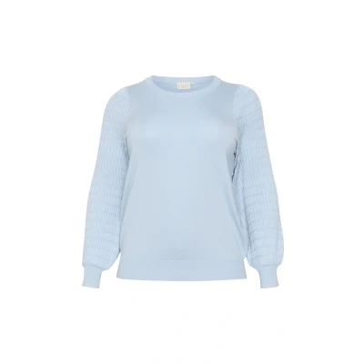 Afbeelding van Kaffe Curve LINI Trui, Dames, Maat: 50/52, Celestial blue