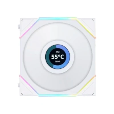 Afbeelding van Lian Li UNI FAN TL LCD Series 120mm 3 Pack White