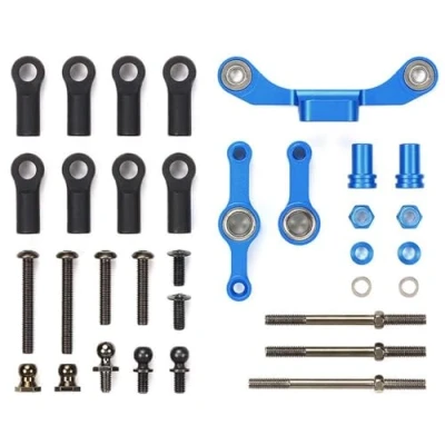 Afbeelding van TAMIYA 54965 TT 02S Aluminium stuurset spoorstangen lang, accessoires voor op afstand bestuurde auto, reserveonderdeel, RC modelbouw
