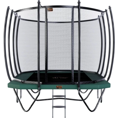Afbeelding van Trampoline Avyna Pro Line 352 + Royal Class Veiligheidsnet Ladder Groen