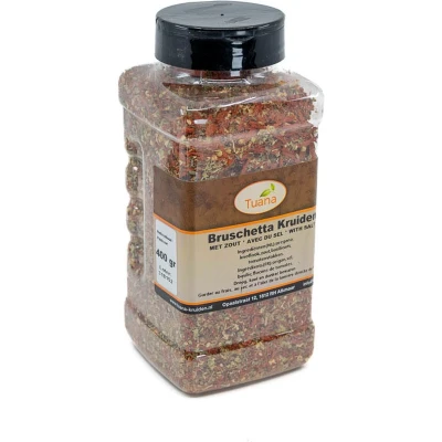 Afbeelding van Tuana Kruiden Bruschetta Strooibus 350 Gram Zonder Zout GP0033