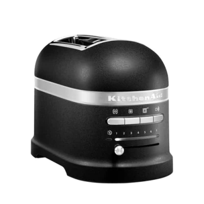Afbeelding van KitchenAid Artisan broodrooster 2 slots 5KMT2204 Vulkaanzwart Zwart