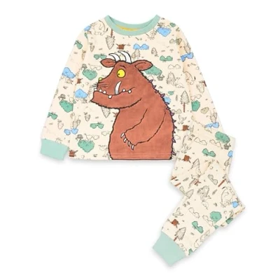 Afbeelding van De Gruffalo Kinder pyjama Set All Over Print Veelkleurige Lange Mouwen Pijp Graphic Geborduurd karakter Woodland Forest Story kleding Merchandise cadeau voor kinderen en peuters