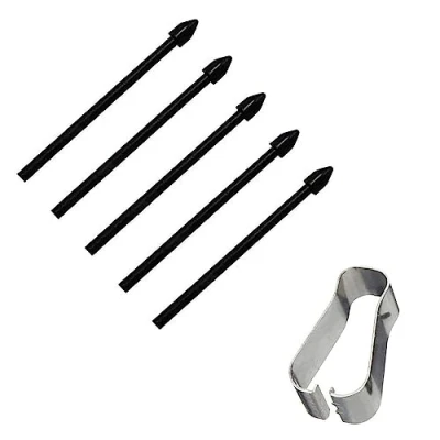 Afbeelding van DaiUni S Pen Reservepunten voor Samsung Galaxy Tab S7 FE/Tab / Plus S8 Ultra Touch Stylus Tips Nibs gereedschapsset bijvullen, 5 stuks (zwart)
