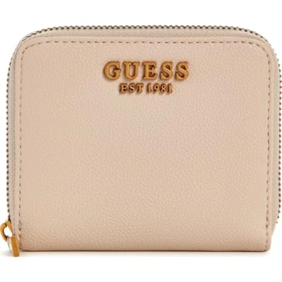 Afbeelding van GUESS Portemonnee Malva SLG Small Zip Around Wallet Almond Beige