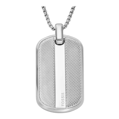 Afbeelding van Fossil JF04882040 Heren Collier 55.9 cm Zilverkleurig