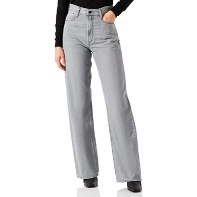 Afbeelding van G STAR RAW Dames Stray Ultra High Straight Jeans, Grijs (Faded Grey Limestone D109 D126), 26W / 32L